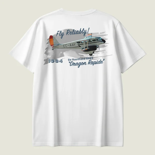 Camiseta DH89 Dragon Rapide logotipo