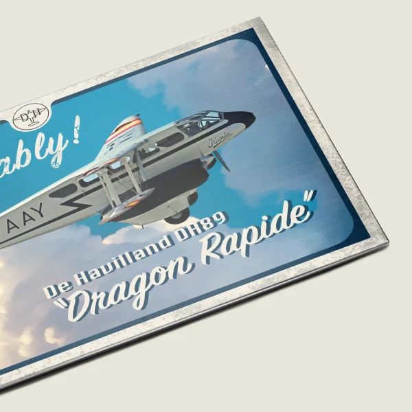 Placa aluminio Dragon Rapide