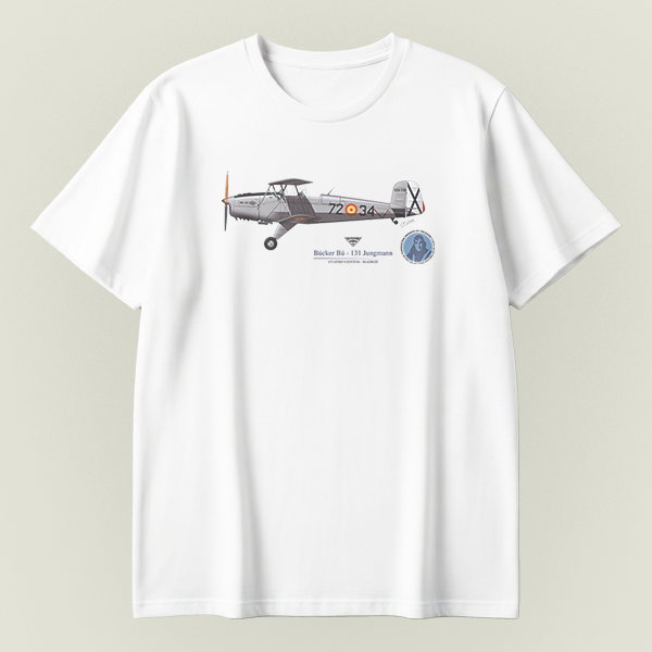 Camiseta Bücker Bü 131 Jungmann silueta