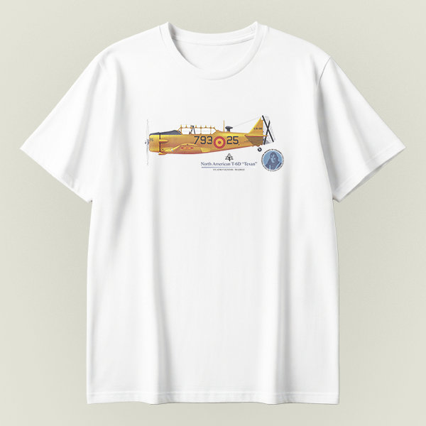 59_North American T-6 Texan silueta