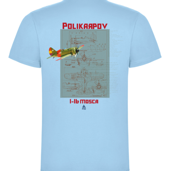 Camiseta Polikarpov I-16 Planos del Avión